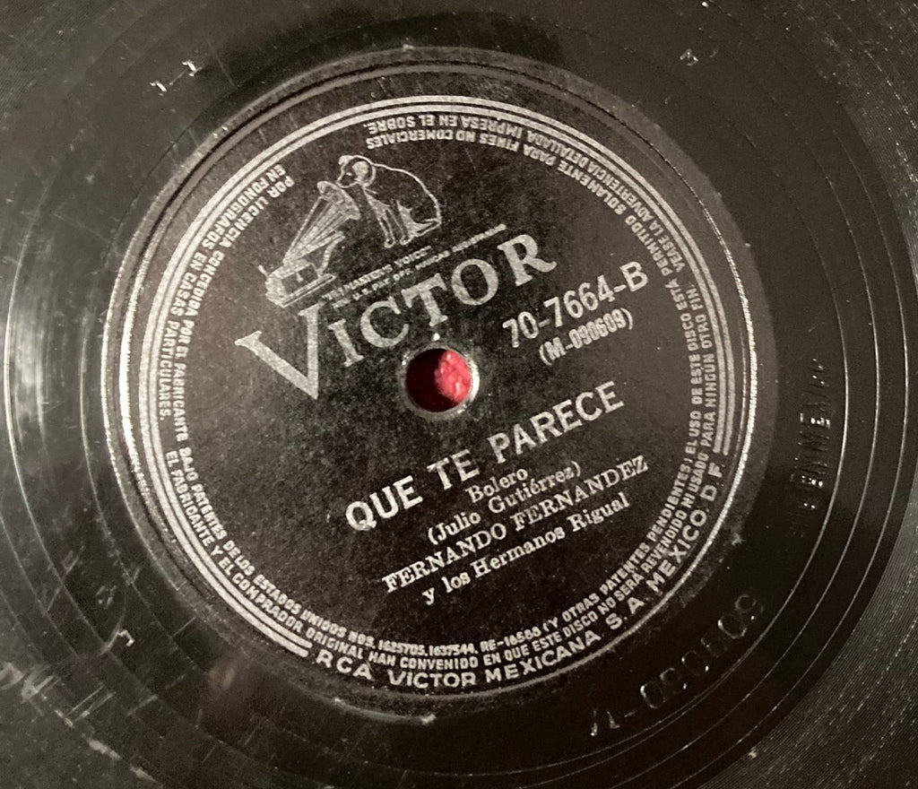 Fernando Fernández — Qué te parece / Hasta cuándo, mi vida — etiqueta del disco 70-7664 — foto 08
