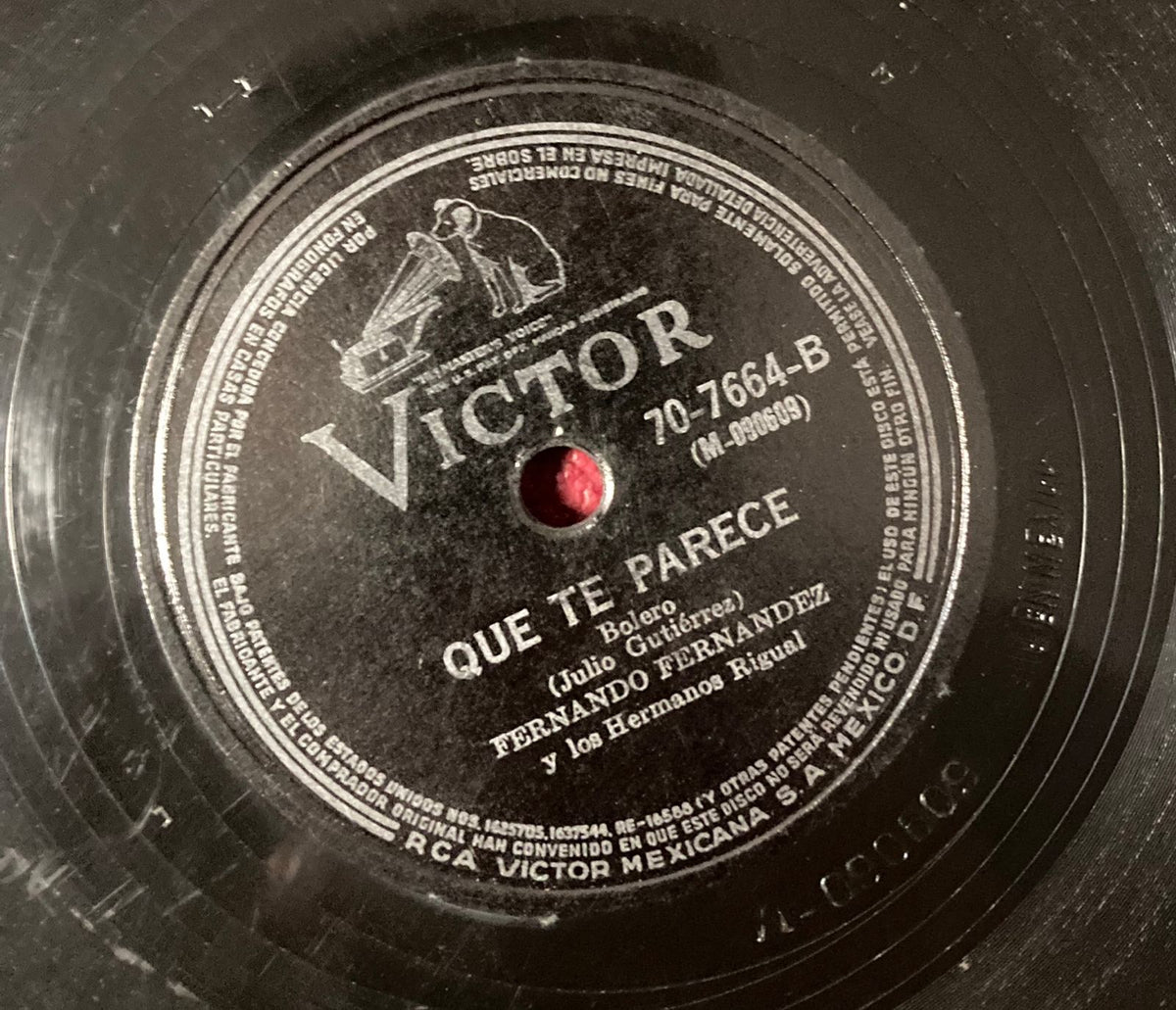 Fernando Fernández — Qué te parece / Hasta cuándo, mi vida — etiqueta del disco 70-7664 — foto 08
